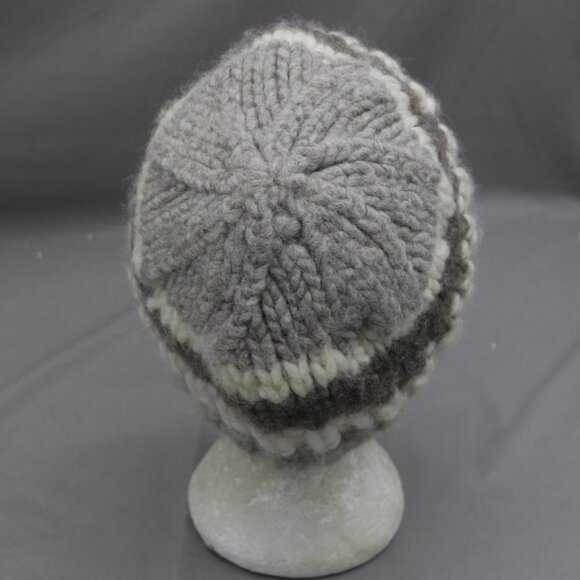 Vintage Cowichan Toque - Stripe Pattern - Adult One Size - Picture 3 of 4